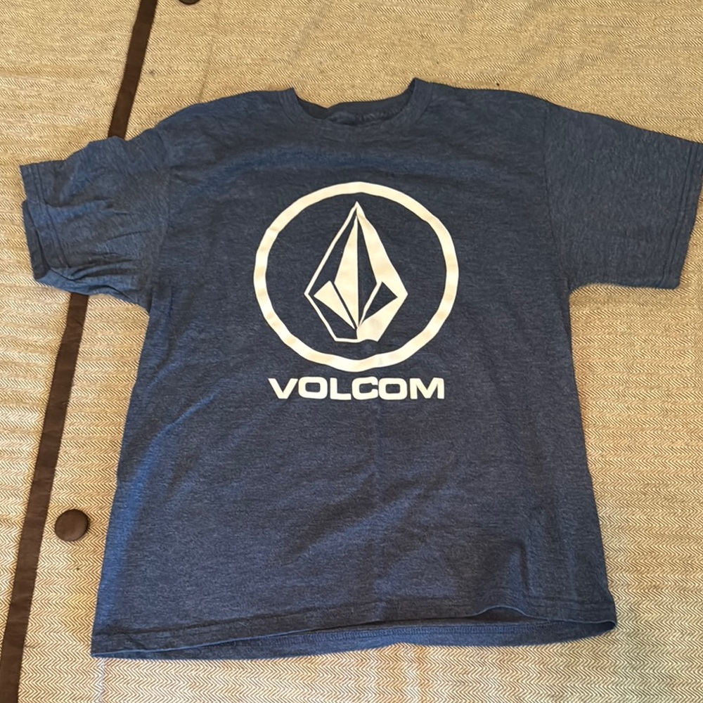 Volcom Kids Navy Blue Logo Tee